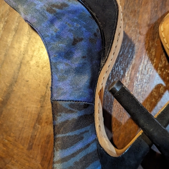 Sam Edelman Ulysa Platform Pump Heels In Midnight Blue Purple Green Size 6.5 - Picture 3 of 8